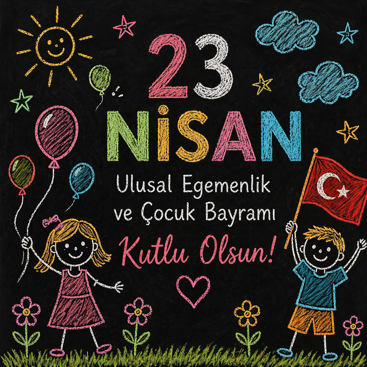 23 Nisan Ulusal Egemenlik ve Çocuk Bayramımız Kutlu Olsun